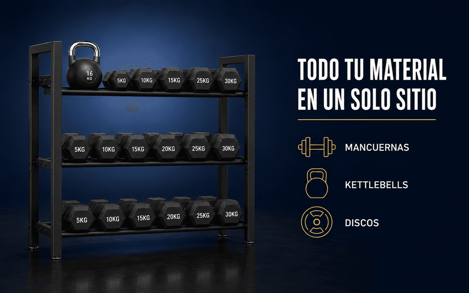 Detalles del producto — módulo 3 de Soporte para mancuernas